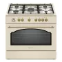 Ravanson Retro KWGE–90ARC Gas- und Elektroherd (creme)
