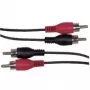 Audiokabel Schwaiger CIK5125 10 m 2xRCA-Stecker Schwarz