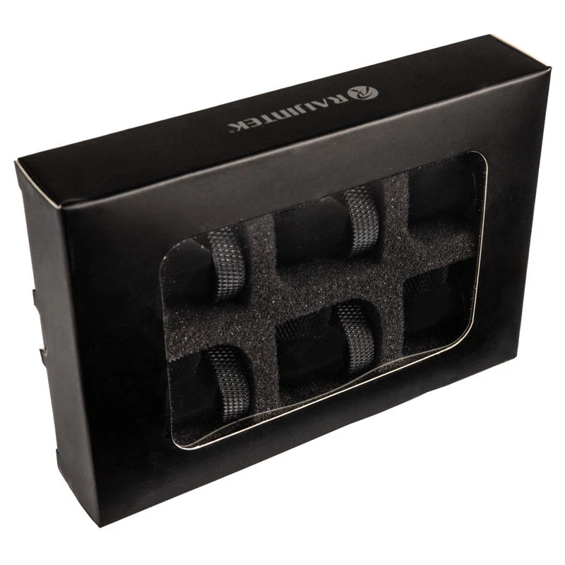 RAIJINTEK Pelias schwarz Lüfterzubehör-Set — 6 Stück