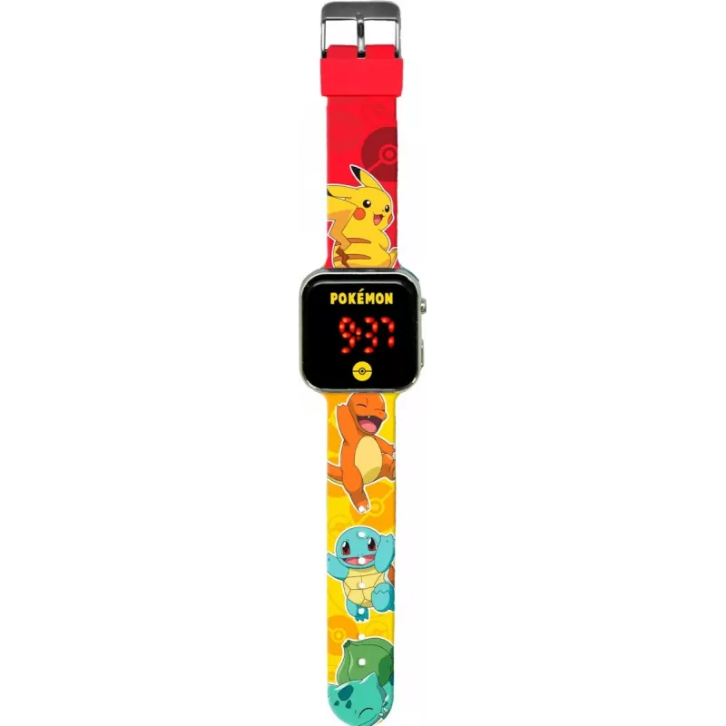 Kids Euroswan Armbanduhr LED Pokémon POK4435 — digitale LED-Kinderuhr mit Charakter-Design