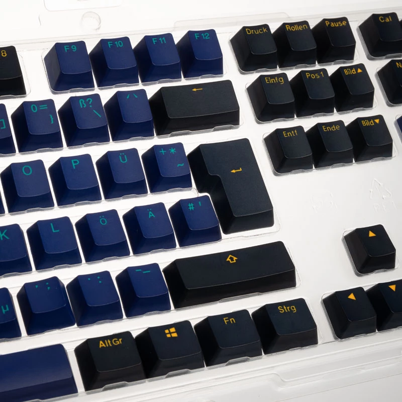 Tastenkappe Ducky Horizon DKSA109-DEPDBBZOH PBT-Material Schwarz Blau