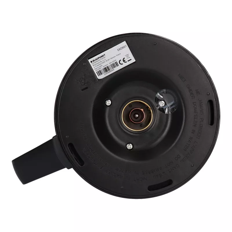 Elektrischer Wasserkocher BLAUPUNKT EKD601, 1,7 L, 2200 W, einstellbar 40–100 °C, schwarz, Edelstahl