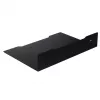 Wandregal für Decoder MACLEAN MC-122, Stahl, schwarz, max. Belastung 5 kg, Lochabstand 219 mm