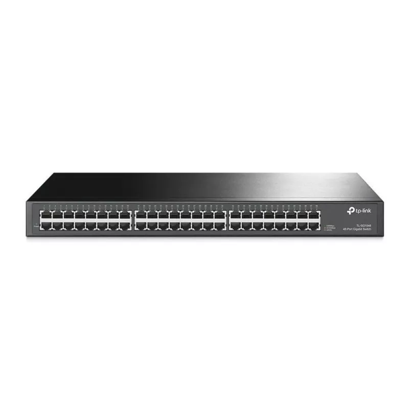 TP-Link TL-SG1048 Unmanaged Gigabit Ethernet (10/100/1000) 1U Schwarz