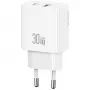 Ladegerät usams USA001632 30W 1×USB-C 1×USB-A Schnellladung