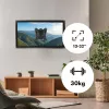 Maclean MC-416 TV Monitor Wandhalterung 13-32 30 kg neigbar schwenkbar max. VESA 100x100 schwarz pulverbeschichtet LED OLED LCD Universal Halterung
