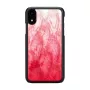 Handyhülle iKins für iPhone XR — pink lake und schwarz zweifarbige Schutzhülle