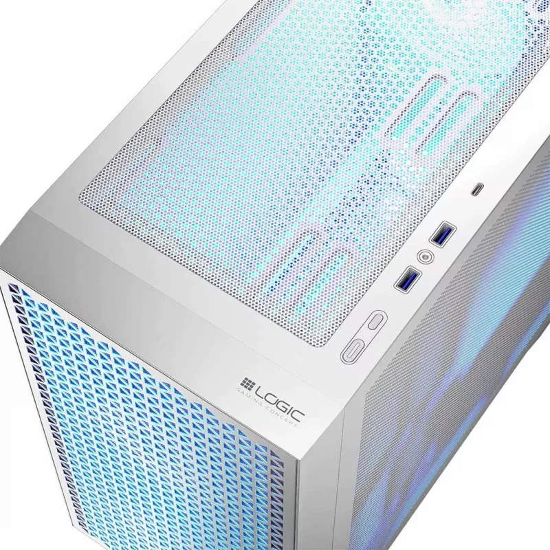 Logic DART PRO ARGB MINI USB-C PC-Gehäuse Weiß