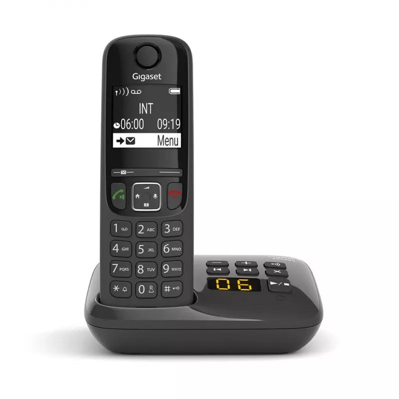 Gigaset AS690A Analog-/DECT-Telefon Anrufer-ID Schwarz