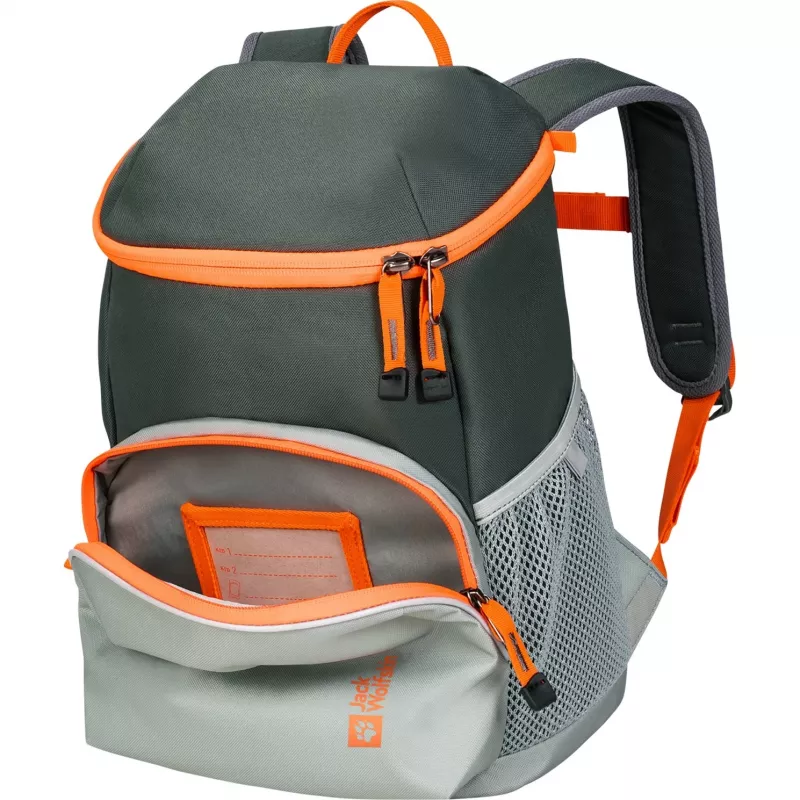 Jack Wolfskin Erlebnis Pack Rucksack - Grün/Orange, 11 l