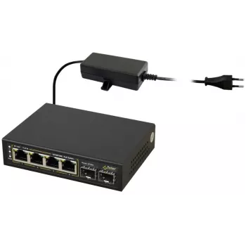 PULSAR POE Switch SFG64 4-Port mit 2 SFP-Uplinks