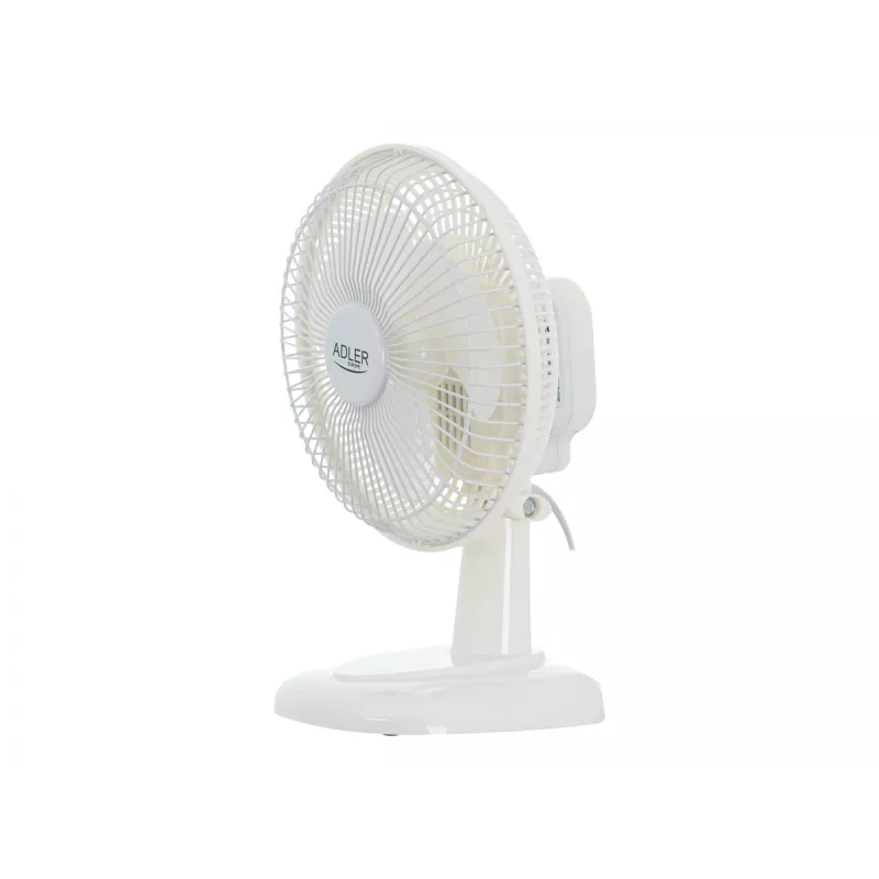 Adler | Ventilator mit Klemme | AD 7317 | Tischventilator | Weiß | Durchmesser 15 cm | Anzahl Geschwindigkeiten 2 | 30 W