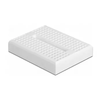 Breadboard DELOCK 18316 — lötfreies Prototyping-Board, Kunststoff, 36×46×10 mm, weiß