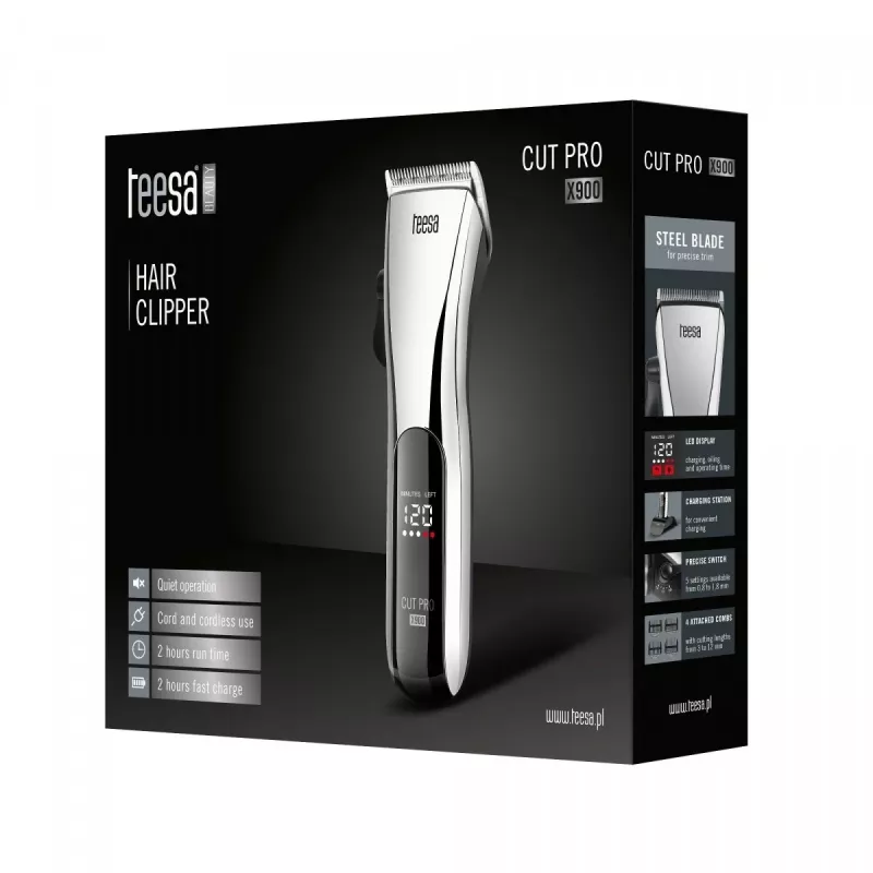 Haarschneider Teesa CUT PRO X900 Schwarz Silber