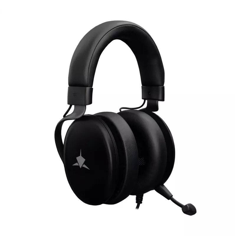 Gaming-Headset White Shark GH-2540 Elephant Schwarz mit RGB-Beleuchtung und abnehmbarem Mikrofon