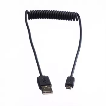 ROLINE USB 2.0 Spiral-Kabel - A - Micro B - ST/ST 1,0 m - Geschirmt - USB 2.0 Typ Micro B - 1 mm - Spiralkabel (11.02.8317)