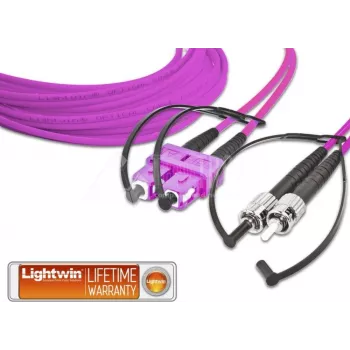 Lightwin LDP-50 SC-ST 5.0 OM4 Glasfaserkabel 5 m Violett (LDP-50 SC-ST 5.0 OM4)