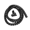 Kabel-Organisationshülle MACLEAN 2 m × 25 mm, elastisches Polypropylen, Drahtschutz