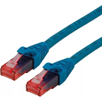 ROLINE - Patchkabel - RJ-45 (M) auf RJ-45 (M) - 3 m - UTP - CAT 6 - halogenfrei, vergossen, flexibel - Blau (21.15.2543)