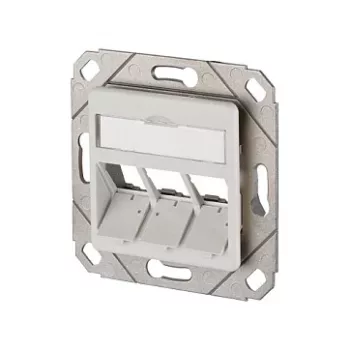 BTR E-DAT Modul 3x8(8) UPk ohne Module – Anschlussdose, Unterputz – Reinweiß, RAL 9010 – 3 Ports (1309161102-E)
