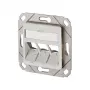 BTR E-DAT Modul 3x8(8) UPk ohne Module – Anschlussdose, Unterputz – Reinweiß, RAL 9010 – 3 Ports (1309161102-E)