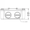 IP66 wasserdichte Anschlussdose ALLNET ALL-CAM2496-LEFN für Außenkamera-Installationen