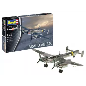 Plastikmodellbausatz REVELL Arado AR-240 Maßstab 1:72 — Flugzeugmontagemodell