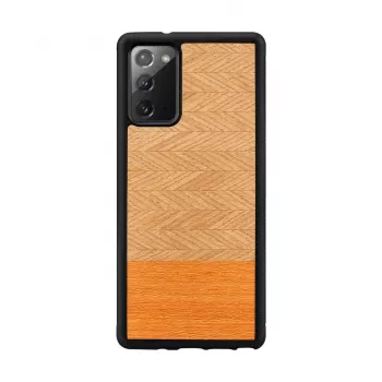 Schutzhülle Man and Wood Galaxy Note 20 Herringbone Arancia Schwarz