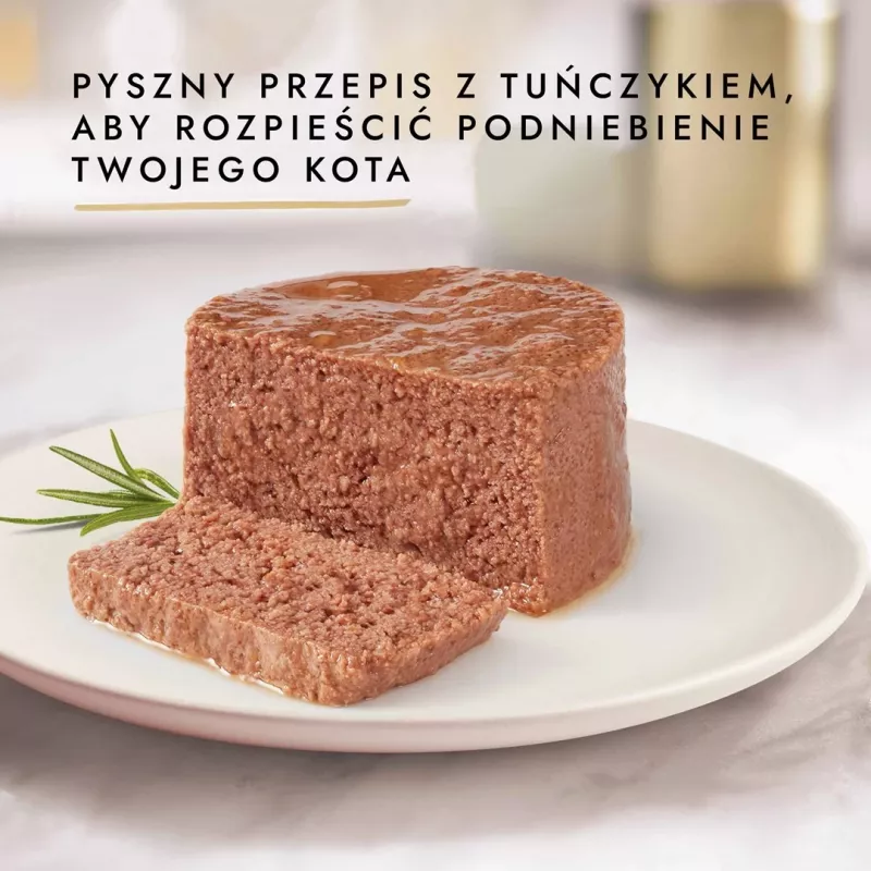 Nassfutter für Katzen Purina GOURMET Gold Adult Thunfisch 85 g Dose, Protein 10,5 %, Fett 7 %, Feuchtigkeit 77,5 %