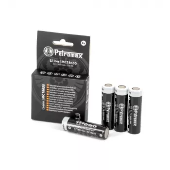 Li-Ion Batteries 18650, 3.450mAh, 4er Set (für LED-Laterne Petromax LM500)