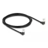 DeLOCK RJ45 Netzwerkkabel Cat.6A S/FTP schlank 90° nach unten 2 m schwarz