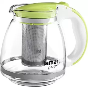 Glaskanne Lamart LT7028 grün transparent 13 cm Durchmesser 155 mm Höhe