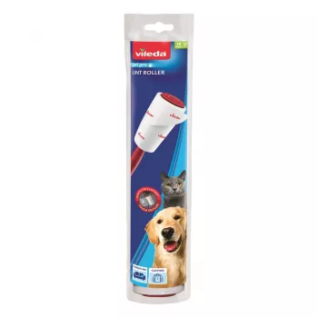 Kleidungspflegetool VILEDA 173390 — selbstklebende Tierhaarrolle, Breite 52 mm, Höhe 250 mm, ergonomischer Griff
