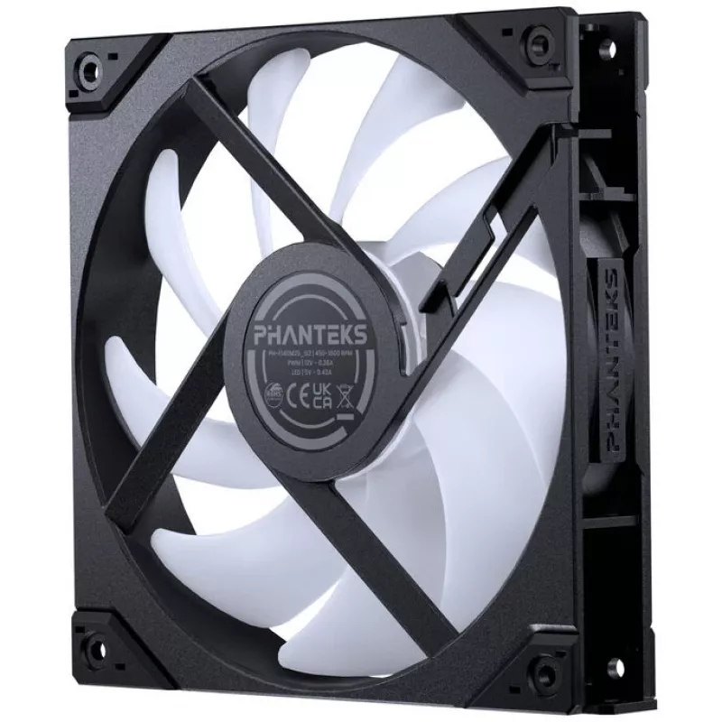Gehäuselüfter PHANTEKS M25G2-140 D-RGB Reverse Blade 140mm 3er-Pack Schwarz