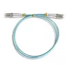 Qoltec - Patchkabel - LC/UPC Multimode (M) auf LC/UPC Multimode (M) - 1 m - Glasfaser - Duplex - 50/125 Mikrometer - OM3 - halogenfrei