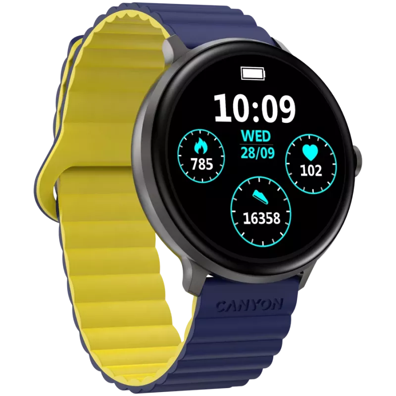 Canyon SW-69 - Jacky - Smartwatch - BT - Farbe. LTPS-Display 1.3 - wasserdicht. IP68 - 25 Sportarten