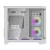 Darflash FT418 Computergehäuse + 6 aRGB-Lüfter (weiß)