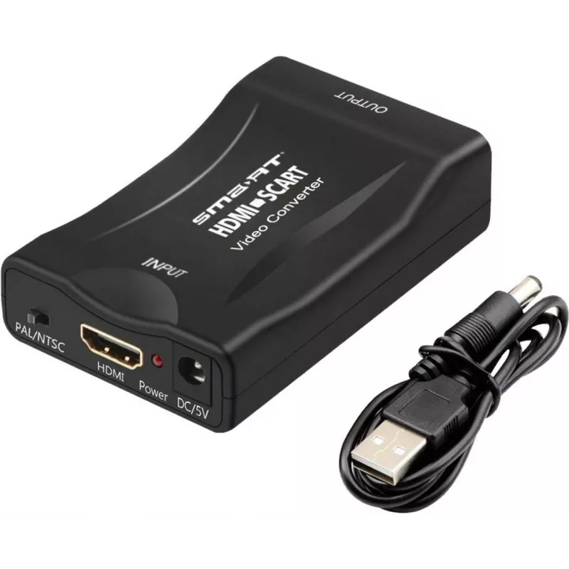 SCART-zu-HDMI-Konverter ShiverPeaks SP90-08018 – digitaler Videoadapter für SCART-Quellen auf HDMI-Ausgang