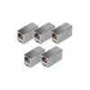 RJ45 Modular-Kupplung Digitus DN-93901-5 5 Stück vergoldet Silber