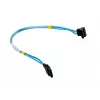 SATA-Kabel Supermicro CBL-0186L 4x rund 0,56 m, SATA I, gerade Stecker–Stecker, schwarz/blau/weiß