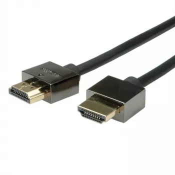 ROLINE High Speed - HDMI mit Ethernetkabel - HDMI (M) bis HDMI (M) - 2 m - abgeschirmt - Schwarz (11.04.5592)