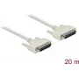 Serielles Kabel DELOCK 84539, D‑Sub 25‑polig auf D‑Sub 25‑polig, beige, 20 m