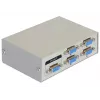 DeLock Switch VGA 4 Port manuell bidirektional - Bildschirmumschalter - 4 x VGA - Desktop (87635)