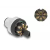 DeLOCK M12 Steckverbinder A-codiert 8-polig Stecker Schraubanschluss