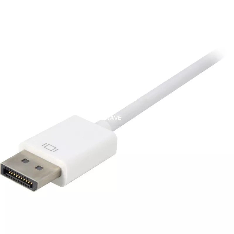 DisplayPort-auf-DVI-Adapterkabel Sharkoon 0,15 m weiß — DisplayPort 1.2 auf DVI