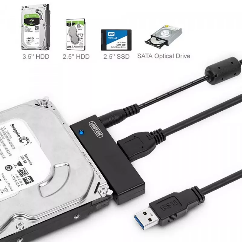 Schnittstellenkarte Unitek Y-1039, USB-Kabel im Lieferumfang, 5 Gbit/s, schwarz, Plug-and-Play