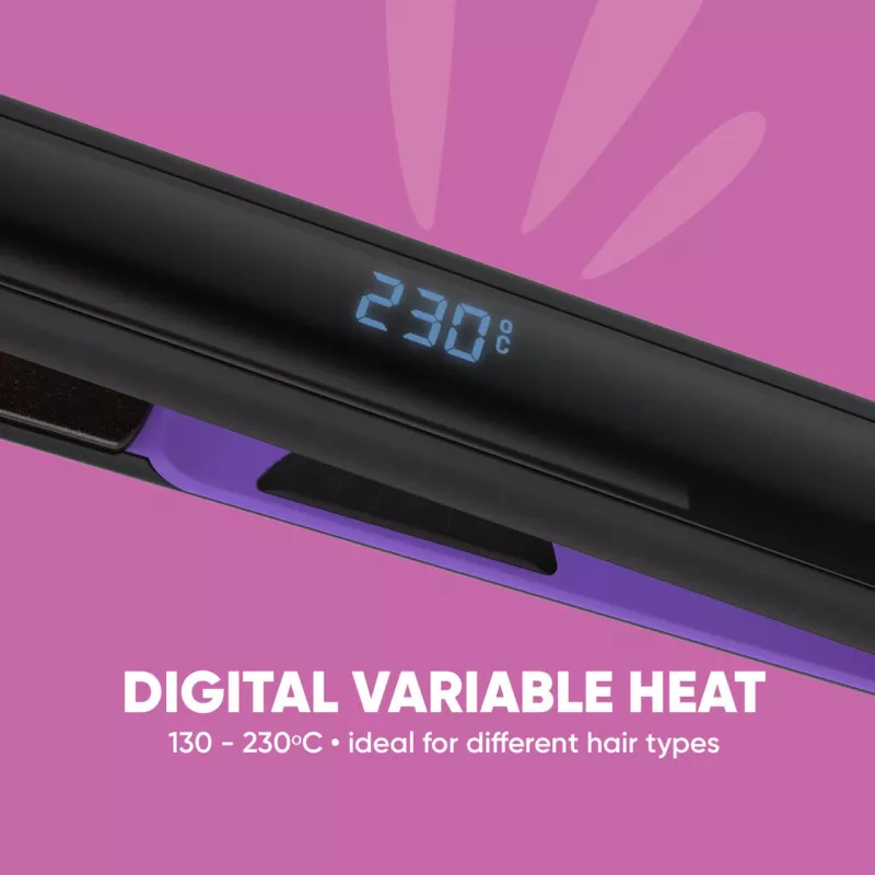 Haarglätter SBB SBST-1000-EU digital einstellbare Temperatur Full Size