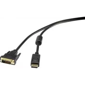 Renkforce RF-3301142 Videokabel-Adapter 1 m DisplayPort DVI-D Schwarz (RF-3301142)