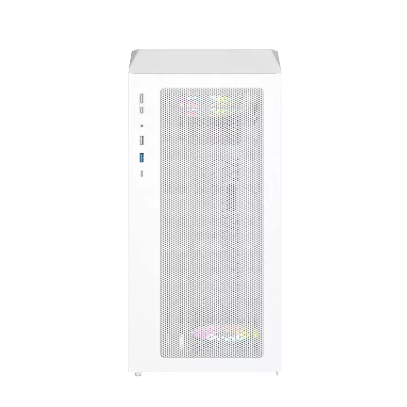 PC-Gehäuse Montech X5M (W) Micro Tower, Weiß — Micro-ATX/Mini-ITX, unterstützt ATX-Netzteile, 3x120 mm vorne, 1x120 mm hinten, 2x 3,5-Zoll-Schächte, 4x 2,5-Zoll-Schächte