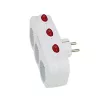 Stromverteiler ESPERANZA ELK307W — 3-fach geschalteter Innenadapter, Stecker Typ E, 220–240 V, 16 A, 3680 W, weiß